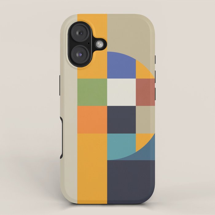 Bauhaus Abstract Eclipse iPhone Case Gallery Image 1