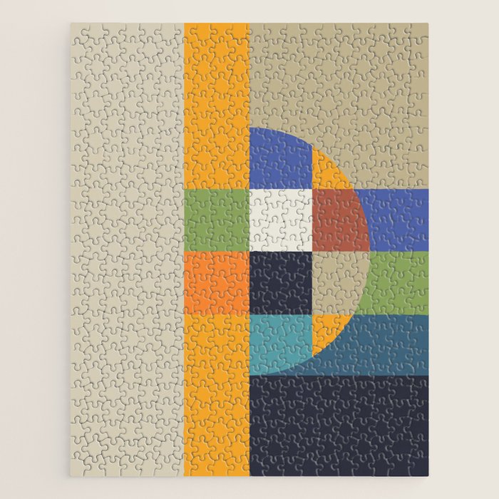 Bauhaus Abstract Eclipse Jigsaw Puzzle Gallery Image 1