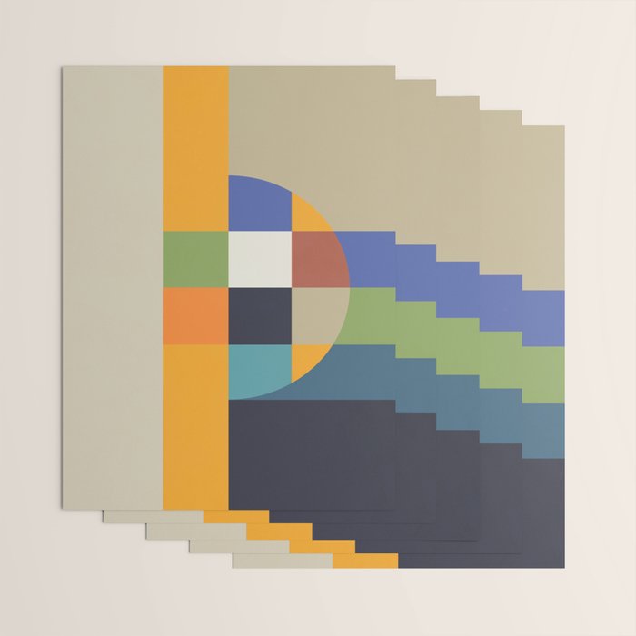 Bauhaus Abstract Eclipse Wrapping Paper Gallery Image 3