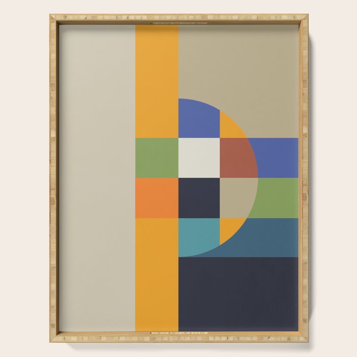 Bauhaus Abstract Eclipse Serving Tray Gallery Image 1
