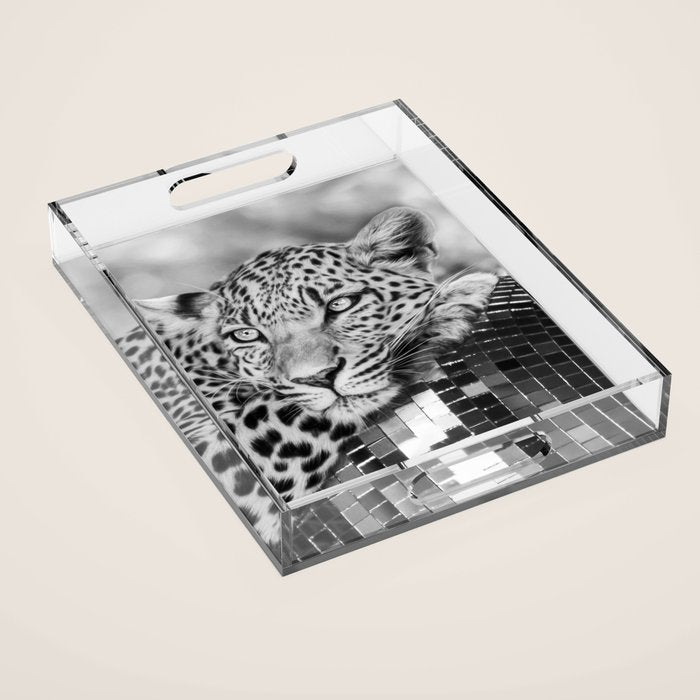 Disco Leopard Acrylic Tray Gallery Image 1