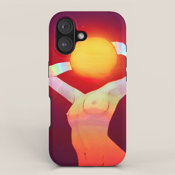 Sun Head iPhone Case Gallery Image 1