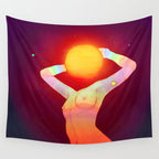 Sun Head Wall Tapestry Gallery Image 4