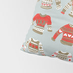 Christmas Sweaters - Vintage Gold & Red Palette Pillow Sham Gallery Image 4