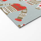 Christmas Sweaters - Vintage Gold & Red Palette Welcome Mat Gallery Image 2