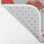 Christmas Sweaters - Vintage Gold & Red Palette Bath Mat Gallery Image 2