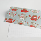Christmas Sweaters - Vintage Gold & Red Palette Wrapping Paper Gallery Image 2