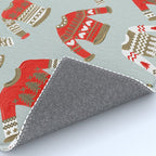 Christmas Sweaters - Vintage Gold & Red Palette Rug Gallery Image 4
