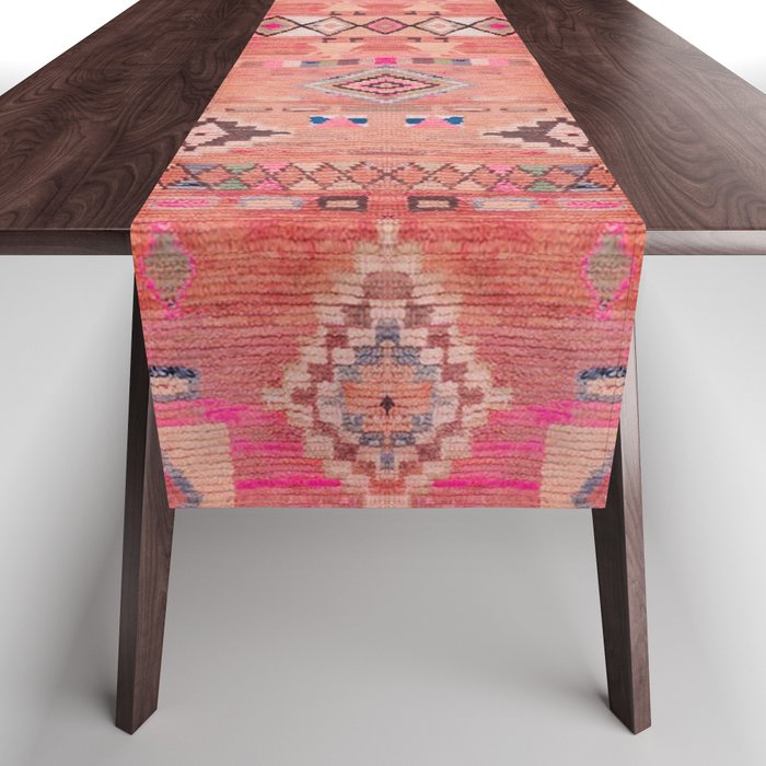 Traditional Moroccan Berber Rug Design Table Runner Gallery Image 1
