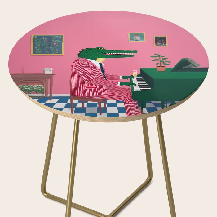 Crocodile Jazz Lounge Vibes Side Table Gallery Image 2