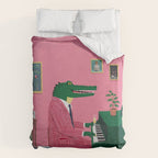 Crocodile Jazz Lounge Vibes Duvet Cover Gallery Image 6