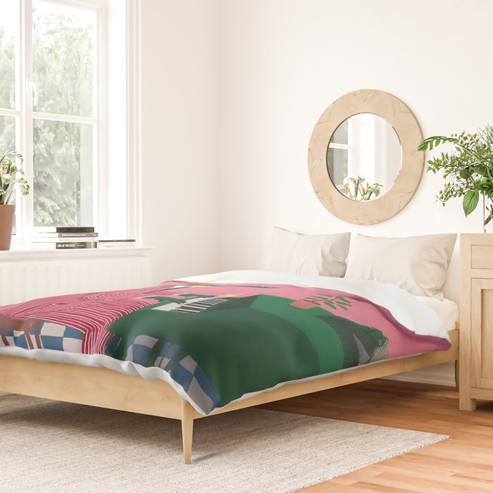 Crocodile Jazz Lounge Vibes Duvet Cover Gallery Image 2
