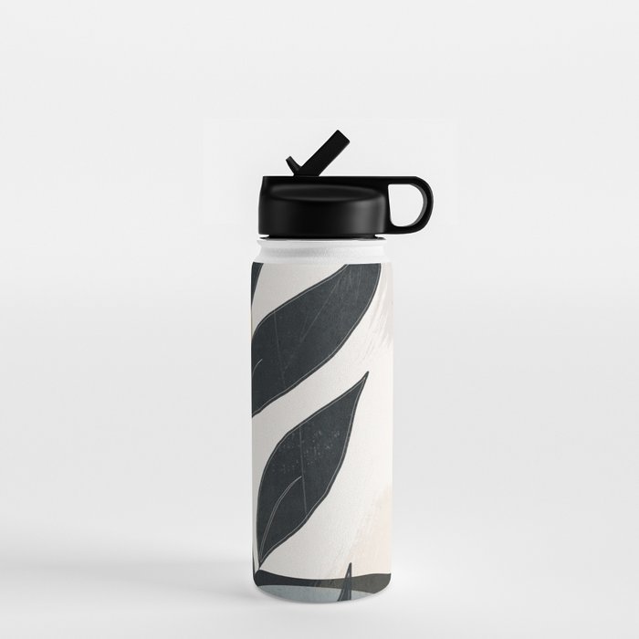 Abstract Art Tropical Leaves 5 Water Bottle Gallery Image 1