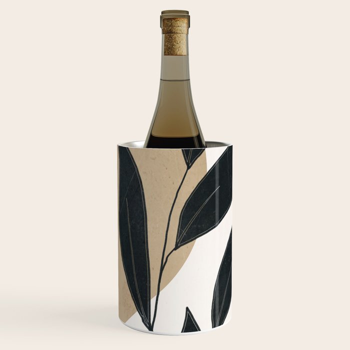 Abstract Art Tropical Leaves 5 Wine Chiller Gallery Image 2