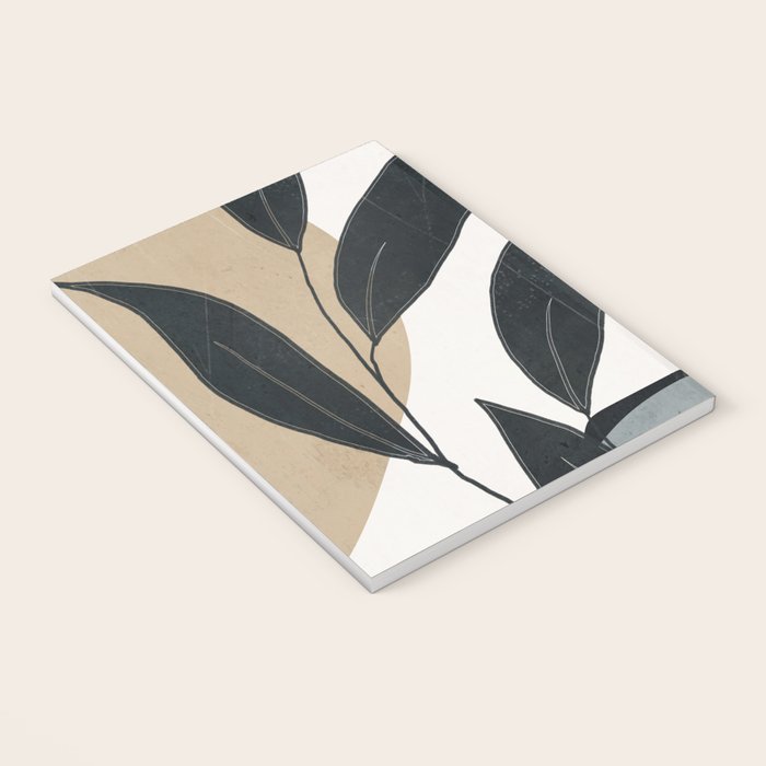 Abstract Art Tropical Leaves 5 Notebook Gallery Image 3