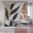 Abstract Art Tropical Leaves 5 Wall Mural Gallery Image 1