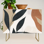 Abstract Art Tropical Leaves 5 Credenza Gallery Image 1