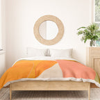 mid century geometric lines curry blush spring Duvet Cover Gallery Image 3