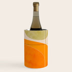 mid century geometric lines curry blush spring Wine Chiller Gallery Image 2