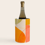 mid century geometric lines curry blush spring Wine Chiller Gallery Image 1