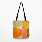 mid century geometric lines curry blush spring Tote Bag Gallery Image 2