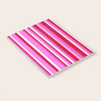Classic Stripes XVII - Y2K Pink and Red Notebook Gallery Image 3