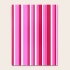 Classic Stripes XVII - Y2K Pink and Red Notebook Gallery Image 4