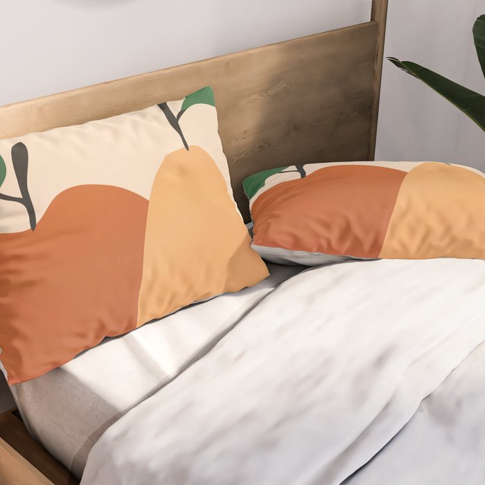 An Apple and a Pear Pillow Sham Gallery Image 2