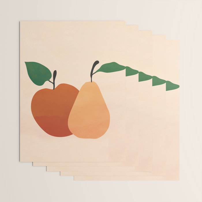 An Apple and a Pear Wrapping Paper Gallery Image 3