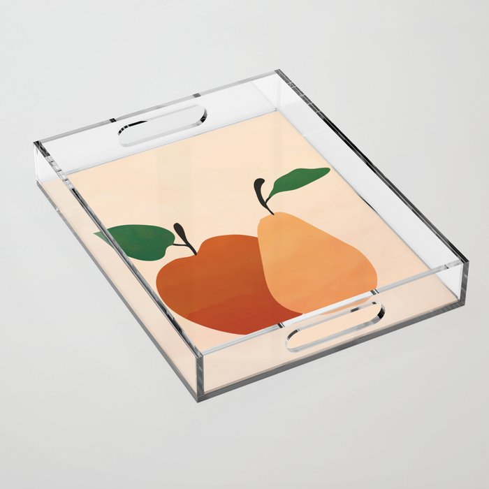 An Apple and a Pear Acrylic Tray Gallery Image 1