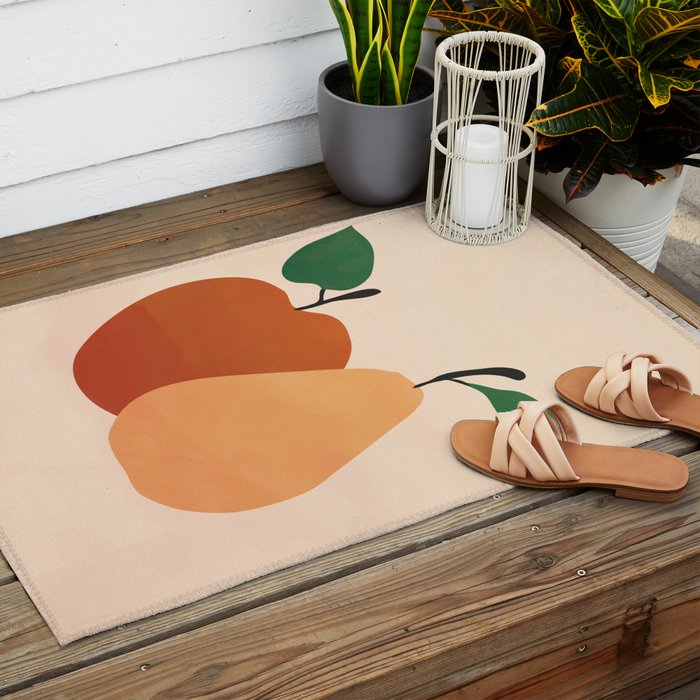 An Apple and a Pear Outdoor Rug Gallery Image 2