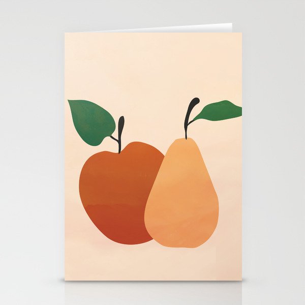 An Apple and a Pear Stationery Card Gallery Image 1