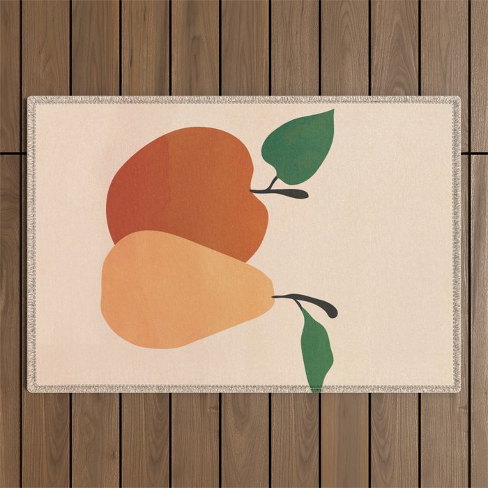 An Apple and a Pear Outdoor Rug Gallery Image 1