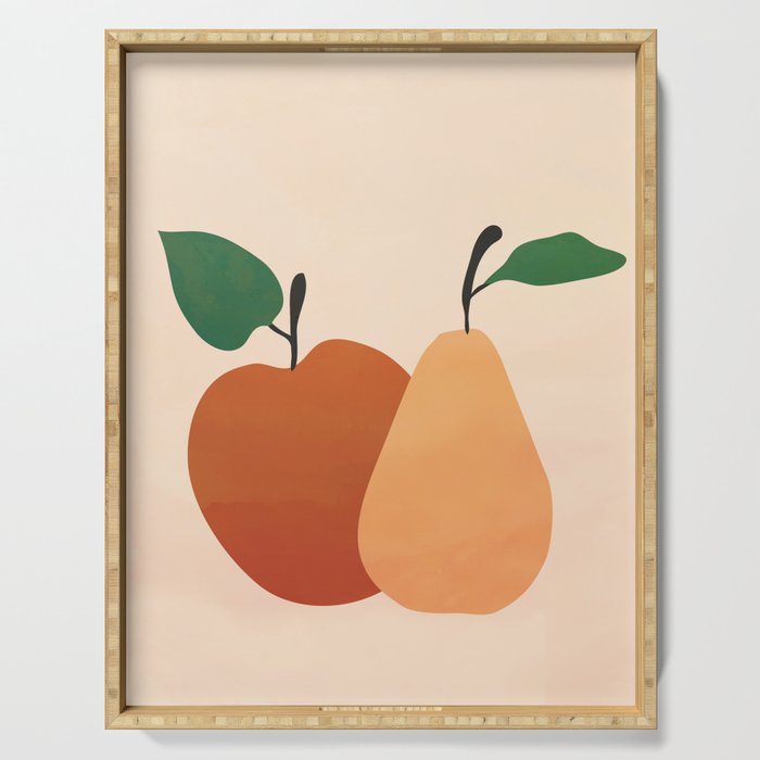 An Apple and a Pear Serving Tray Gallery Image 1