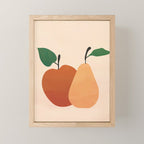 An Apple and a Pear Mini Art Print Gallery Image 1