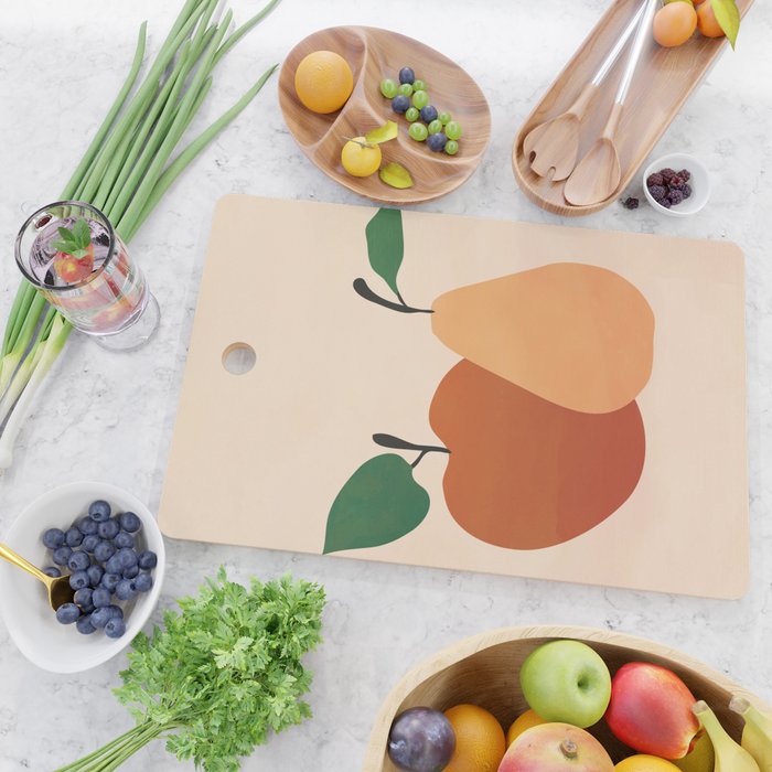An Apple and a Pear Cutting Board Gallery Image 2