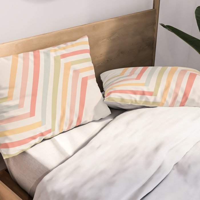 Geometric Terraces #2 Pillow Sham Gallery Image 2