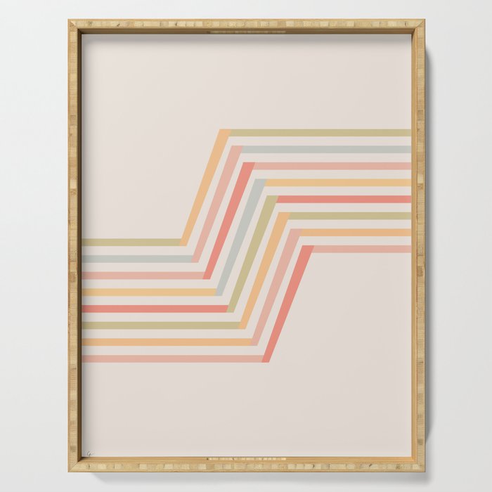 Geometric Terraces #2 Serving Tray Gallery Image 1