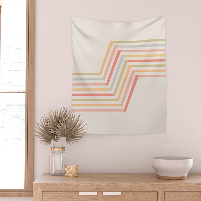 Geometric Terraces #2 Wall Tapestry Gallery Image 2
