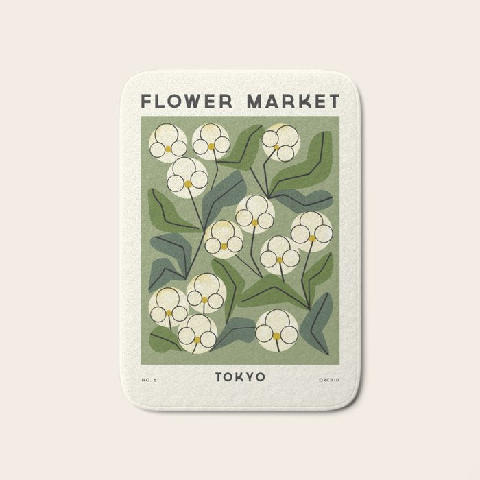 Flower Market No. 6 Bath Mat Gallery Image 1