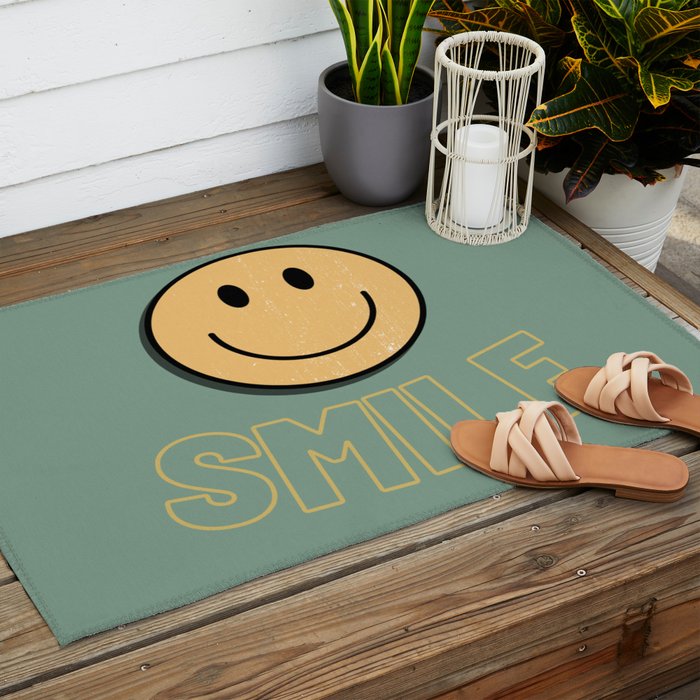 Smile Retro Outdoor Rug Gallery Image 2