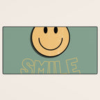 Smile Retro Desk Mat Gallery Image 3