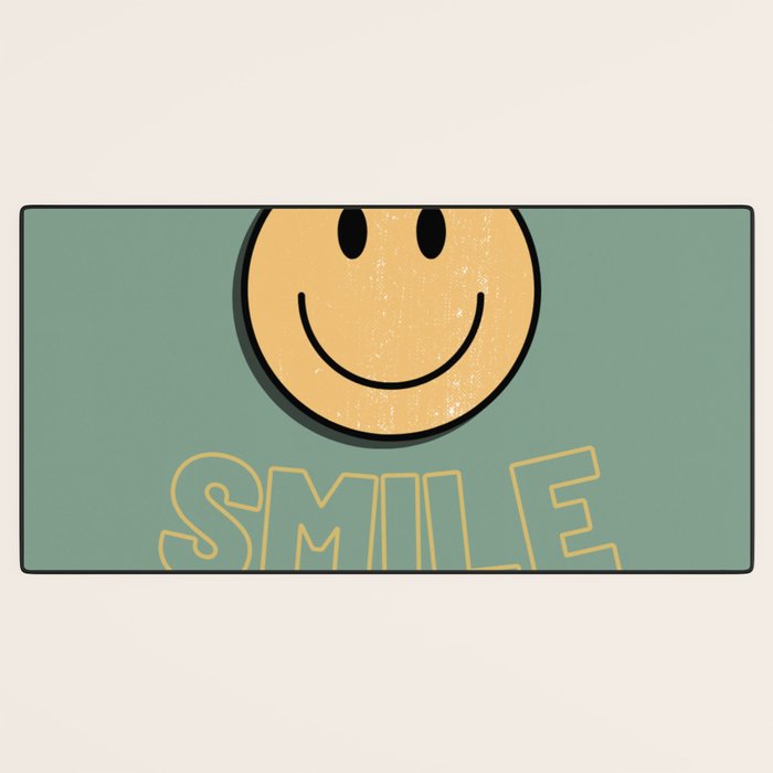 Smile Retro Desk Mat Gallery Image 3