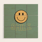 Smile Retro Wood Wall Art Gallery Image 1