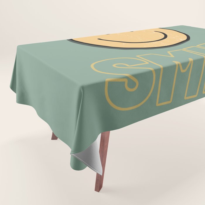 Smile Retro Tablecloth Gallery Image 1