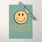 Smile Retro Wrapping Paper Gallery Image 1