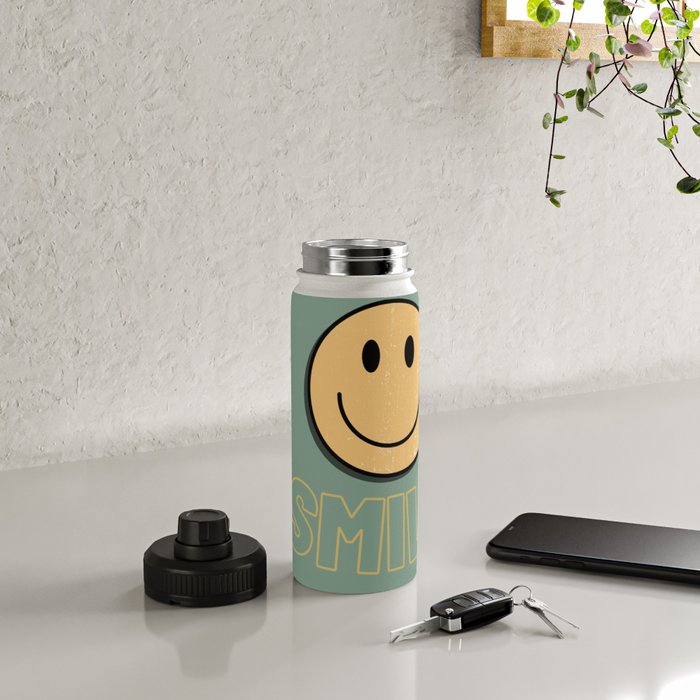 Smile Retro Water Bottle Gallery Image 4