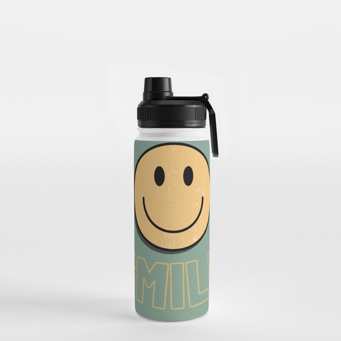 Smile Retro Water Bottle Gallery Image 2