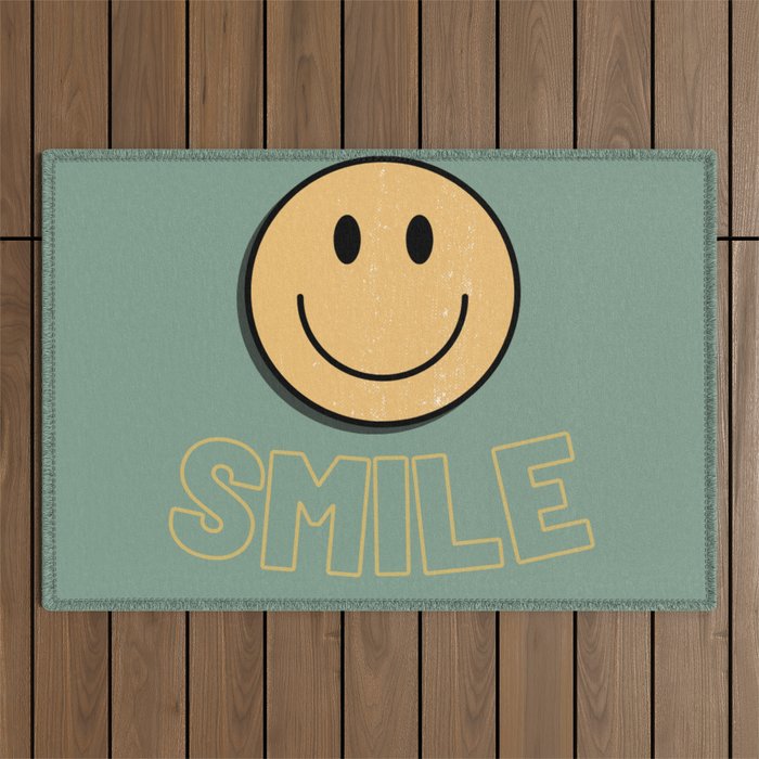 Smile Retro Outdoor Rug Gallery Image 1