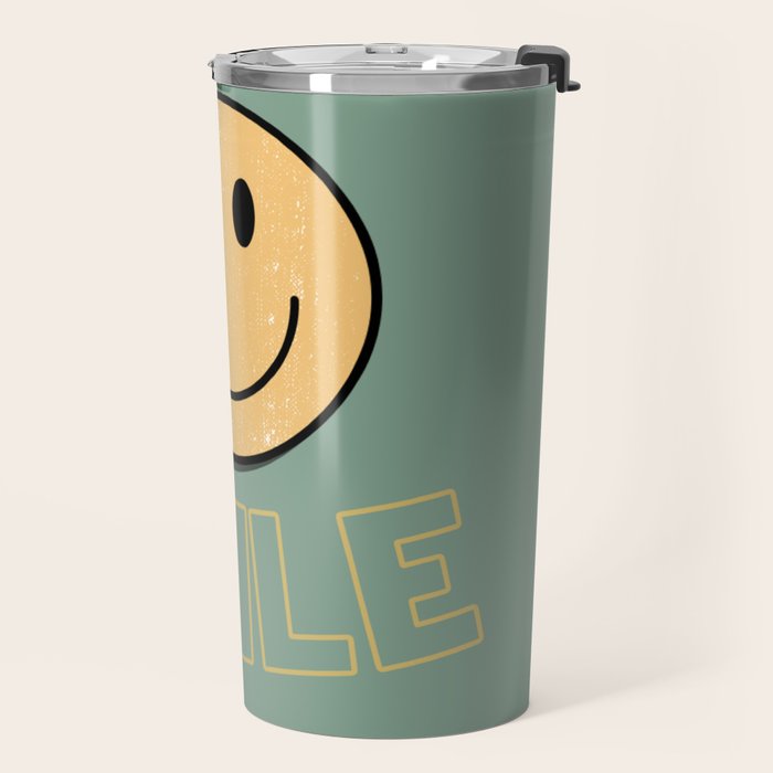 Smile Retro Travel Mug Gallery Image 2